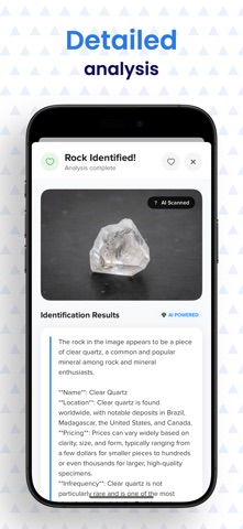 Rock ID app screen, third supplied App Store screenshot